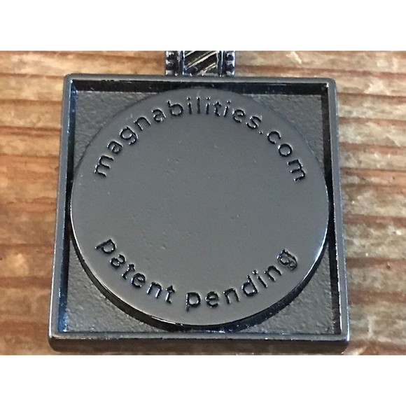 Magnabilities Silver Square Pendant Setting Pride Of Baltimore Magnetic Insert - Picture 3 of 4
